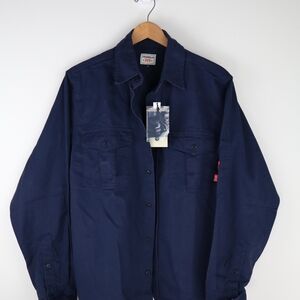 TICOMELA FR Mens' Work Button-up Shirt